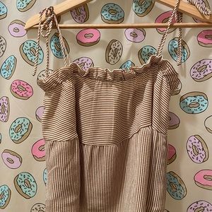 Pacsun Striped Baby Doll Tank Top